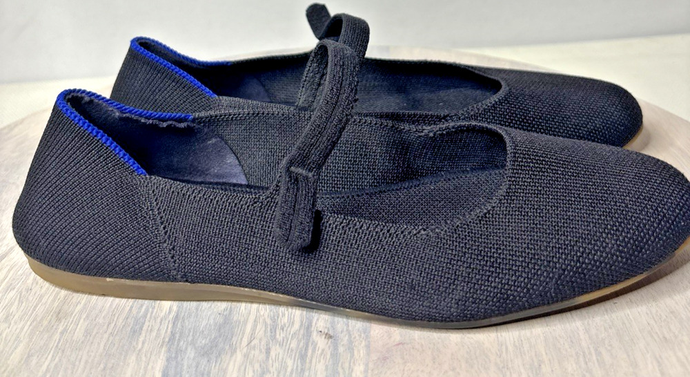 Women’s Black Knit Mary Jane Sandals